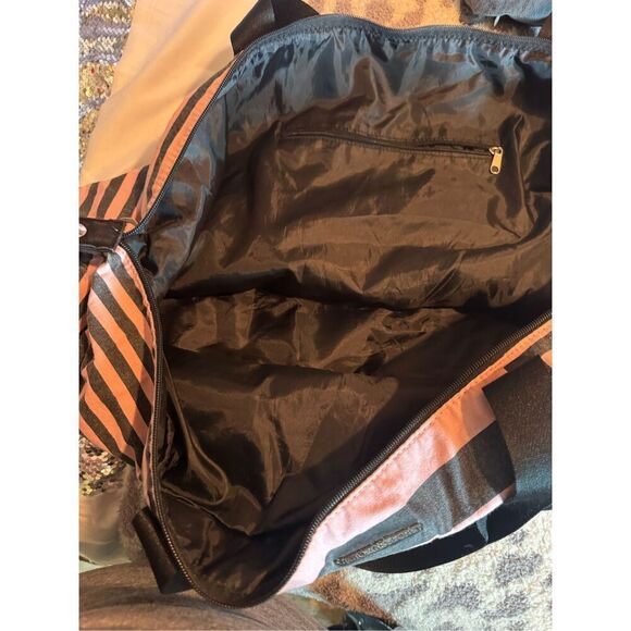 Victorias secret signature stripe pink/black shopper duffle bag fashion - Picture 8 of 8